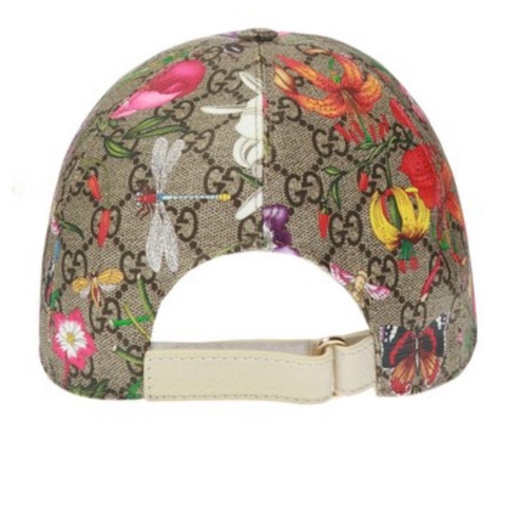 Gucci flower hat brown/white/beige/red/yellow - Picture 4 of 8